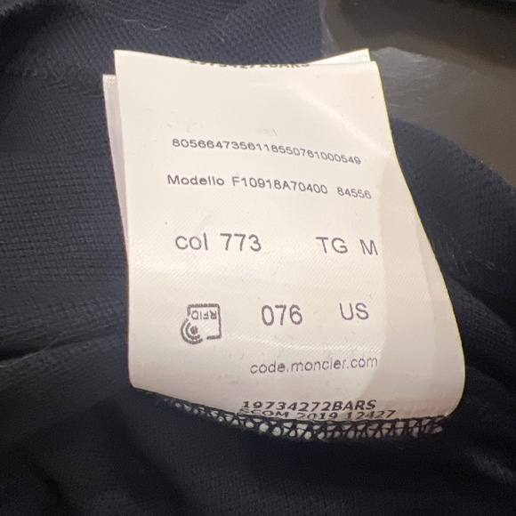 MONCLEr Button Down Logo Shirt - Picture 3 of 5